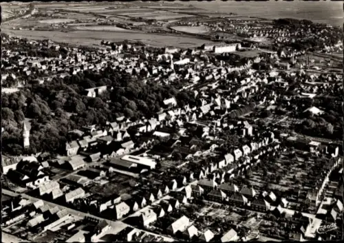 Ak Husum in Nordfriesland, Fliegeraufnahme