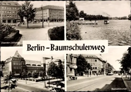 Ak Berlin Treptow Baumschulenweg, Mittelstraße, Fähre