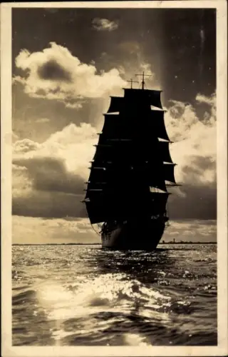 Foto Ak Segelschiff, Schulschiff Großherzogin Elisabeth