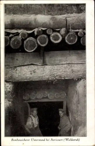 Ak Avricourt Meurthe et Moselle, Bombensicherer Unterstand