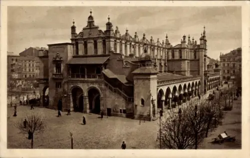 Ak Kraków Krakau Polen, Sukiennice, Tuchhallen