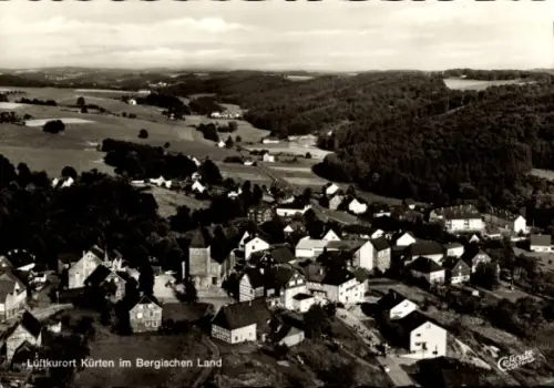 Ak Cürten Kürten in Nordrhein Westfalen, Fliegeraufnahme