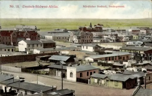 Ak Swakopmund Namibia Deutsch Südwestafrika, nördlicher Stadtteil