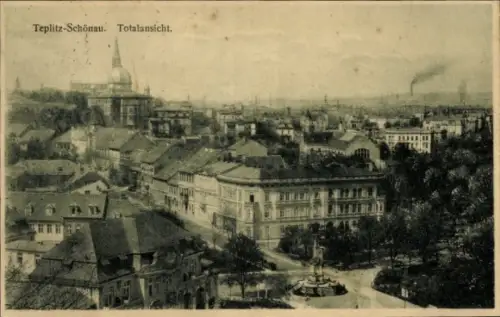 Ak Teplice Šanov Teplitz Schönau Region Aussig, Totalansicht