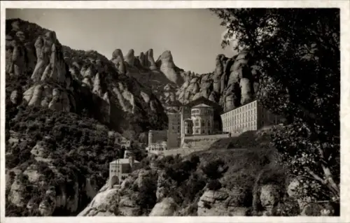 Ak Montserrat Katalonien,  Santa Maria de  markante Felsformationen, NIVE 999, M&S