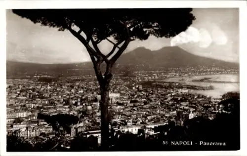 Ak Napoli Neapel Campania, 58, Napoli, Panorama, Vesuvio, Golfo di Napoli