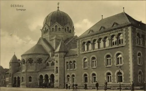 Judaika Ak Dessau in Sachsen Anhalt, Synagoge