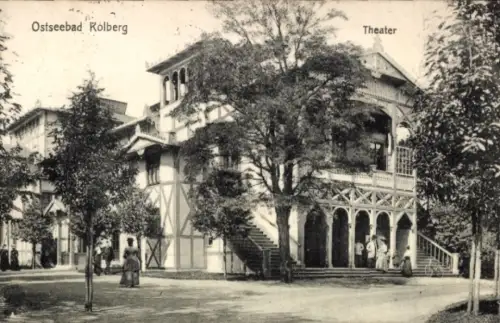 Ak Kołobrzeg Ostseebad Kolberg Pommern, Theater