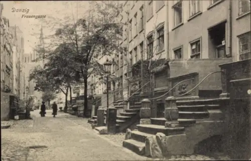 Ak Gdańsk Danzig, Frauengasse