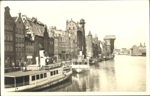 Ak Gdańsk Danzig, Sternwarte mit Krantor
