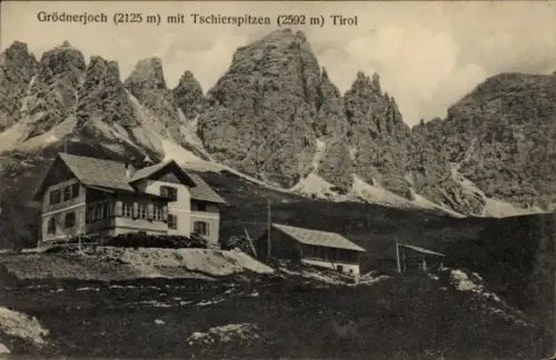 Ak Dolomiten in Südtirol, Grödner Joch, Tschierspitzen