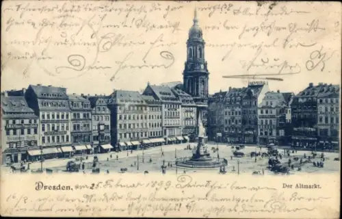 Ak Dresden Altstadt, Altmarkt