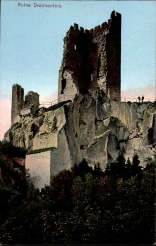 Ak Königswinter am Rhein, Ruine Drachenfels