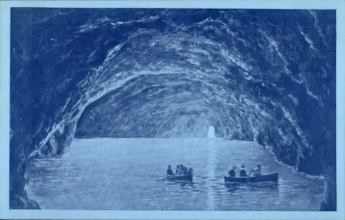 Ak Capri Neapel Campania, Grotta Azzurra