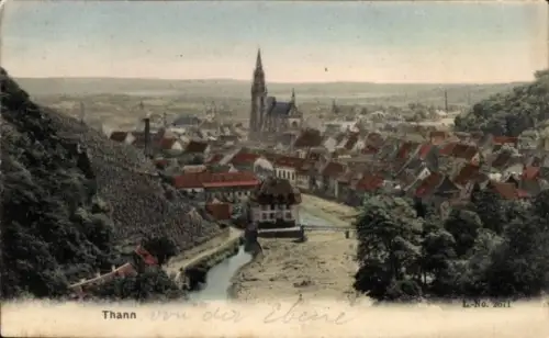 Ak Thann Elsass Haut Rhin, Gesamtansicht