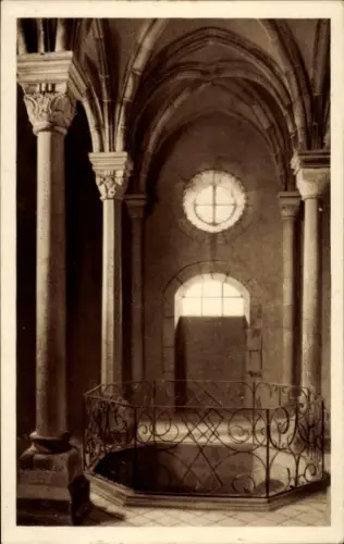 Ak Cheb Eger Region Karlsbad,  Kaiserburg, obere Schlosskapelle