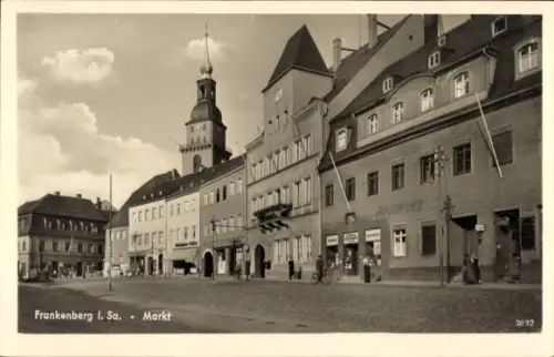 Ak Frankenberg an der Zschopau Sachsen,  Markt, 3032
