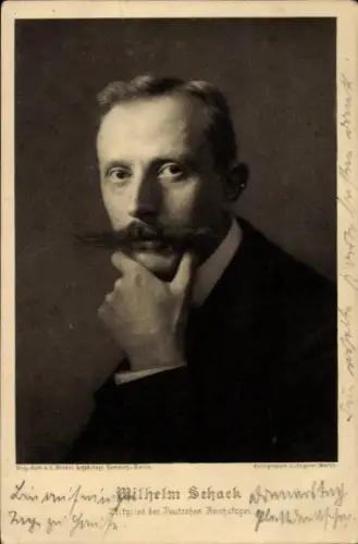 Ak Wilhelm Schack, Mitglied des Deutschen Reichstages