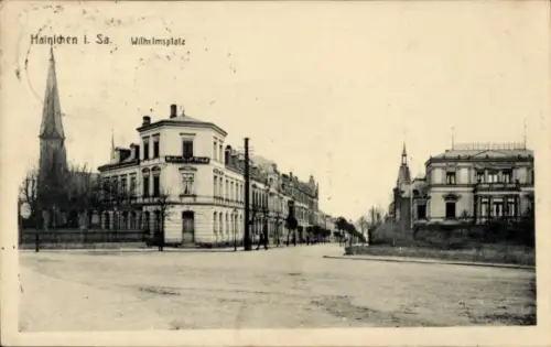 Ak Hainichen in Sachsen, Wilhelmsplatz