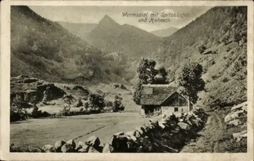 Ak Metzeral Elsass Haut Rhin, Wormsatal, Hohneck