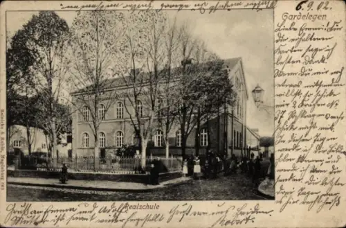 Ak Gardelegen in der Altmark, Realschule