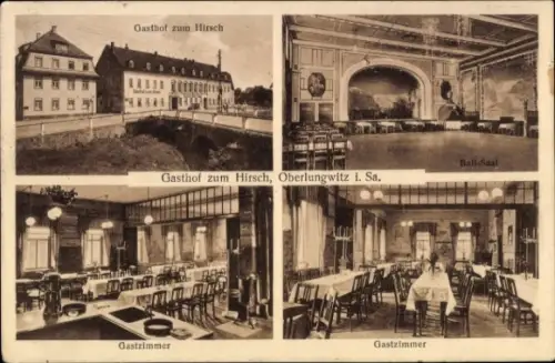 Ak Oberlungwitz in Sachsen, Gasthof zum Hirsch