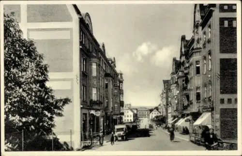 Ak Varnsdorf Warnsdorf Region Aussig, Rathausstraße