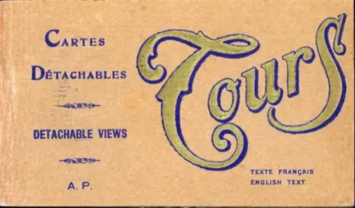 20 Ak im Umschlag Tours Indre et Loire
