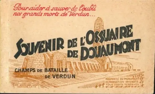 20 Ak im Umschlag Verdun Meuse, Bataille de Verdun, Schlacht 1916