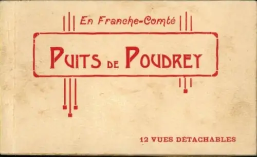 12 Ak im Umschlag Gouffre de Poudrey, Étalans im Département Doubs