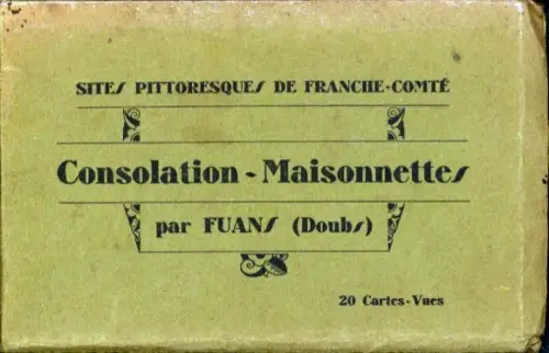 20 Ak im Umschlag Fuans Doubs, verschiedene Ansichten