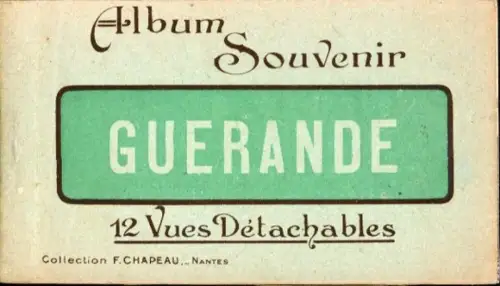 12 Ak im Umschlag  Guérande Loire Atlantique, Album Souvenir