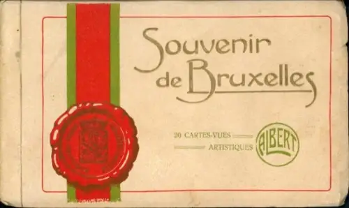 20 Ak im Umschlag Bruxelles Brüssel