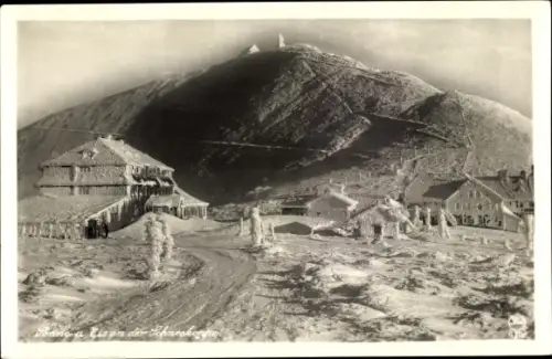 Ak Malá Úpa Kleinaupa Riesengebirge Region Königgrätz, Schneekoppe, Riesenbaude