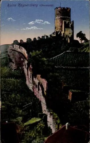 Ak Kaysersberg Elsass Haut Rhin, Ruine