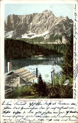 Ak Fusine in Valromana Friuli, Weißenfelser See, Wirtschaft