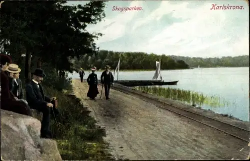 Ak Karlskrona Schweden, Skogsparken