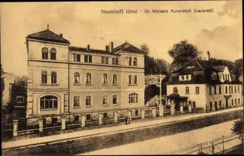 Ak Neustadt an der Orla Thüringen, Dr. Weisers Kuranstalt, Lazarett