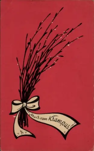 Ak Krampus, Schleife, Rute