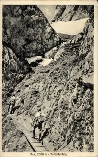 Ak Rax Steiermark, Reißtalersteig, Bergsteiger