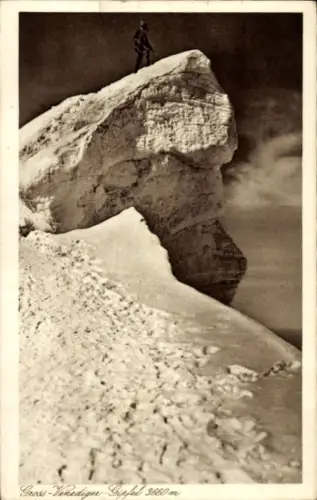 Ak Großvenediger Gipfel, Bergsteiger