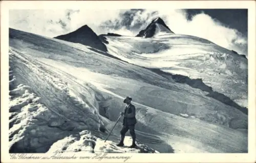 Ak Gr. Glockner und Adlersruhe, Blick vom Hoffmannsweg