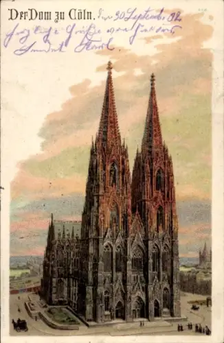 Litho Köln am Rhein, Dom