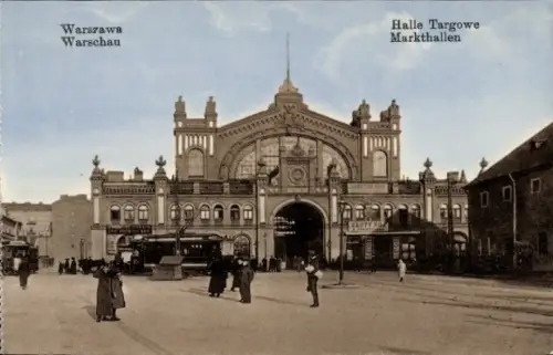 Ak Warszawa Warschau Polen, Warszawa, Warschau, Halle Targowe, Markthallen, ZLOTY ROJ