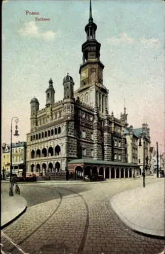 Ak Poznań Posen, Rathaus