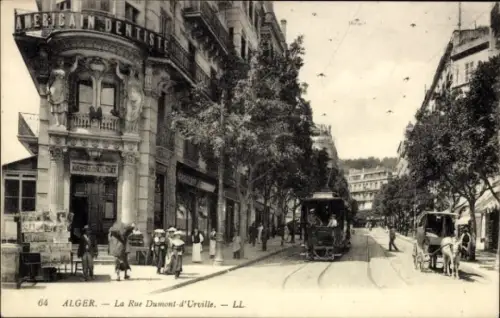 CPA Alger Alger Algérie, Rue Dumont-d'Urville