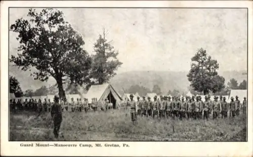 PC Mount Gretna Pennsylvania USA, Guard Mount, Manoeuvre Camp
