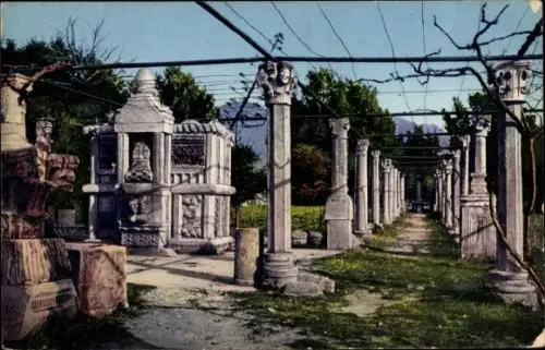 Ak Solin Salona Kroatien, Pergola Cisterna avanti il Tusculum