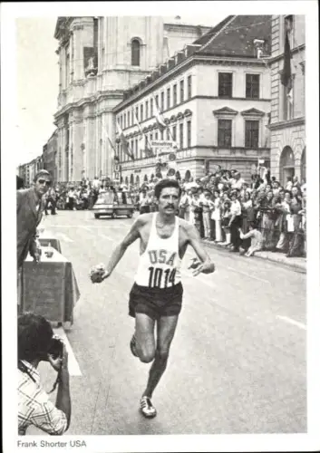 Ak Olympiade München 1972, Leichtathletik, Marathon-Lauf, Frank Shorter USA