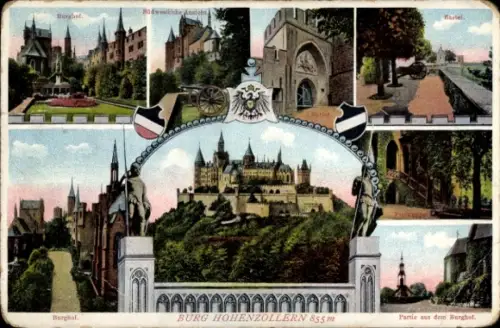 Ak Zimmern Bisingen im Zollernalbkreis, Burg Hohenzollern